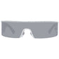Lozza Gray Metal Sunglasses