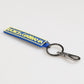 Dolce & Gabbana Blue Yellow DG Rubber Logo Silver Men's Keychain  Keyring