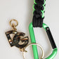 Dolce & Gabbana Polyester Multicolor Tape String DG Logo Keychain Keyring