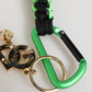 Dolce & Gabbana Polyester Multicolor Tape String DG Logo Keychain Keyring
