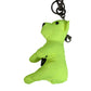 Dolce & Gabbana Neon Green Bear Embroidered Logo Men Keychain Clasp  Keyring