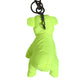 Dolce & Gabbana Neon Green Bear Embroidered Logo Men Keychain Clasp  Keyring