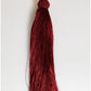 Dolce & Gabbana White Pearl Resin Gold Metal Red Tassel Pendant Bag