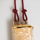 Dolce & Gabbana White Resin Gold Metal Crossbody Mini Purse Pendant Bag