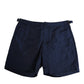Dolce & Gabbana Navy Blue Polyester Logo Buckle Waist Swimwear