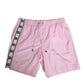 Dolce & Gabbana Pink Nylon Logo Side Stripe Beachwear Men Swimwear