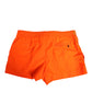 Dolce & Gabbana Orange Polyester Beachwear Men Shorts Swimwear
