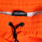 Dolce & Gabbana Orange Polyester Beachwear Men Shorts Swimwear