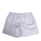 Dolce & Gabbana White Blue Cotton Striped Button Fly Shorts Swimwear