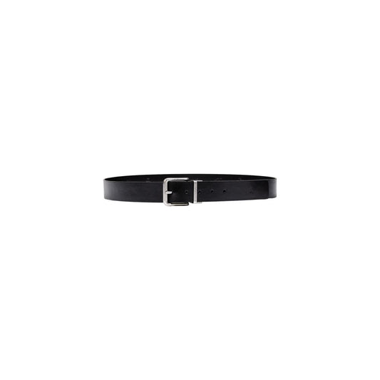 Calvin Klein Jeans Black Leather Belt Mens
