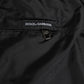 Dolce & Gabbana Black White Striped DG Logo Men Short  Swimwear