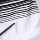 Dolce & Gabbana Black White Striped DG Logo Men Short  Swimwear