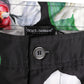 Dolce & Gabbana Black White Polyester Floral Orchid Print Shorts