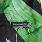 Dolce & Gabbana Black White Polyester Floral Orchid Print Shorts