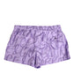 Dolce & Gabbana Purple DG Logo Print Nylon Men Shorts Swimwear