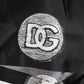 Dolce & Gabbana Black Silk Ancient Coin Print Boxer Short Swimwear