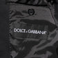 Dolce & Gabbana Dark Blue Cotton Men Jacket Coat Blazer Suit
