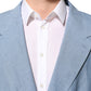 Dolce & Gabbana Light Blue Linen Double Breasted Men Jacket Blazer