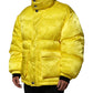 Dolce & Gabbana Yellow Nylon Logo Puffer Bomber Men Jacket