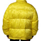 Dolce & Gabbana Yellow Nylon Logo Puffer Bomber Men Jacket