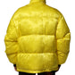 Dolce & Gabbana Yellow Nylon Logo Puffer Bomber Men Jacket