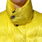 Dolce & Gabbana Yellow Nylon Logo Puffer Bomber Men Jacket