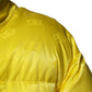 Dolce & Gabbana Yellow Nylon Logo Puffer Bomber Men Jacket
