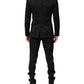 Dolce & Gabbana Black 3 Piece Brocade Jacquard Suit MARTINI