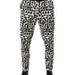 Dolce & Gabbana Black White Abstract Print Cotton Blend Pants