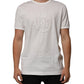 Dolce & Gabbana White Cotton DG Crown Embossed Men T-shirt