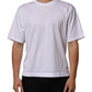 Dolce & Gabbana White Cotton Logo Patch Crew Neck Men T-shirt