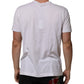 Dolce & Gabbana White Cotton Logo Patch Crew Neck Men T-shirt