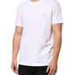 Dolce & Gabbana White Logo Plaque Cotton Crew Neck T-shirt