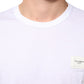 Dolce & Gabbana White Logo Plaque Cotton Crew Neck T-shirt
