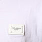 Dolce & Gabbana White Logo Plaque Cotton Crew Neck T-shirt