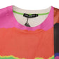 Dolce & Gabbana Multicolor Print Blouse Cotton Tank TV Print T-shirt