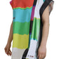 Dolce & Gabbana Multicolor Print Blouse Cotton Tank TV Print T-shirt