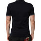 Dolce & Gabbana Navy Blue Cotton Crown Crest Logo Men T-Shirt Mens T-Shirt
