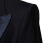 Dolce & Gabbana Black 3 Piece Wool Silk Blend Suit SICILIA