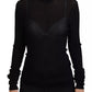 Dolce & Gabbana Black Turtleneck Slim Fit Pullover Sweater