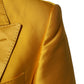 Dolce & Gabbana Yellow 2 Piece Silk Blend Men Suit SICILIA