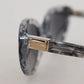 Dolce & Gabbana DG4194 Gray Acetate Logo Plaque Cat Eye Lens Sunglasses