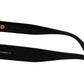 Dolce & Gabbana DG4325BM White Black Acetate Crystal Shades Sunglasses