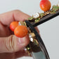 Dolce & Gabbana DG4283B Acetate Crystals Orange Appliques Sunglasses
