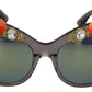 Dolce & Gabbana DG4283B Acetate Crystals Orange Appliques Sunglasses