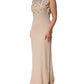 Dolce & Gabbana Nude Ecru Beaded Crystal Embellished Dress