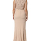 Dolce & Gabbana Nude Ecru Beaded Crystal Embellished Dress