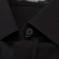 Dolce & Gabbana Black Cotton Collared Long Sleeves Shirt