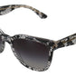 Dolce & Gabbana DG4190 Black Lace Acetate Crystal Round Sunglasses