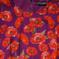 Dolce & Gabbana Purple Silk Floral Print Midi Sheath Dress